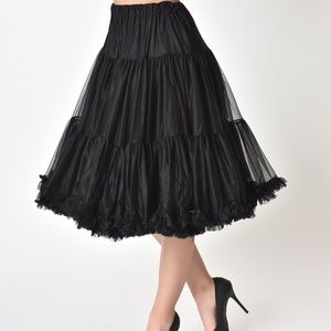 Unique Vintage 1950's Petticoat / Crinoline Black